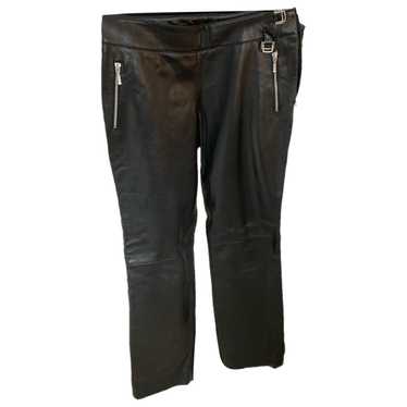 Pieces uniques Leather straight pants - image 1