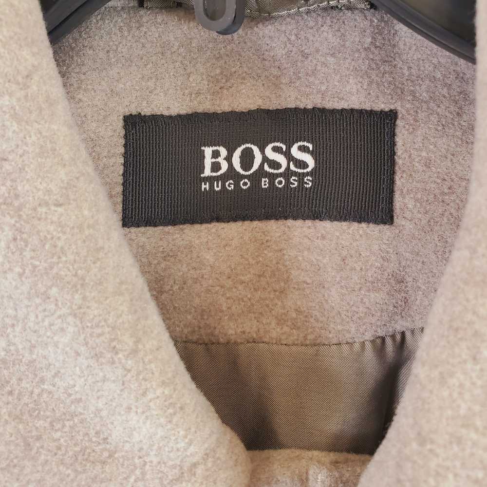 Hugo Boss Men Beige Pea Coat 40R - image 3