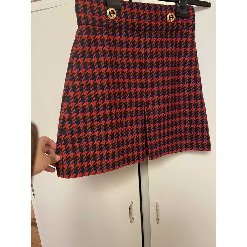 Gucci Wool mini skirt - image 4
