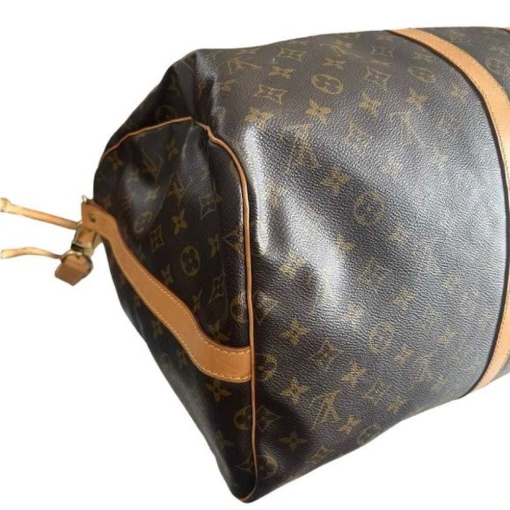 Louis Vuitton Keepall leather travel bag - image 3