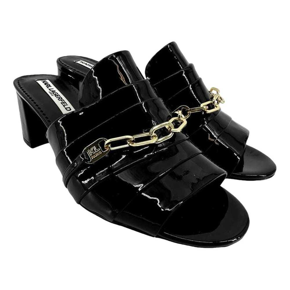 Karl Lagerfeld Patent leather sandal - image 1