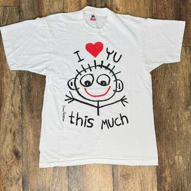 Vintage Danny First I Love You This Much Shirt Si… - image 1