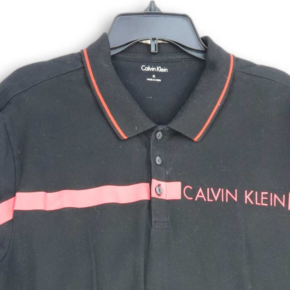 Calvin Klein Mens Black Spread Collar Short Sleev… - image 3
