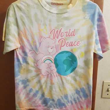 Care Bears World Peace Tie Dye Graphic T Shirt Fr… - image 1