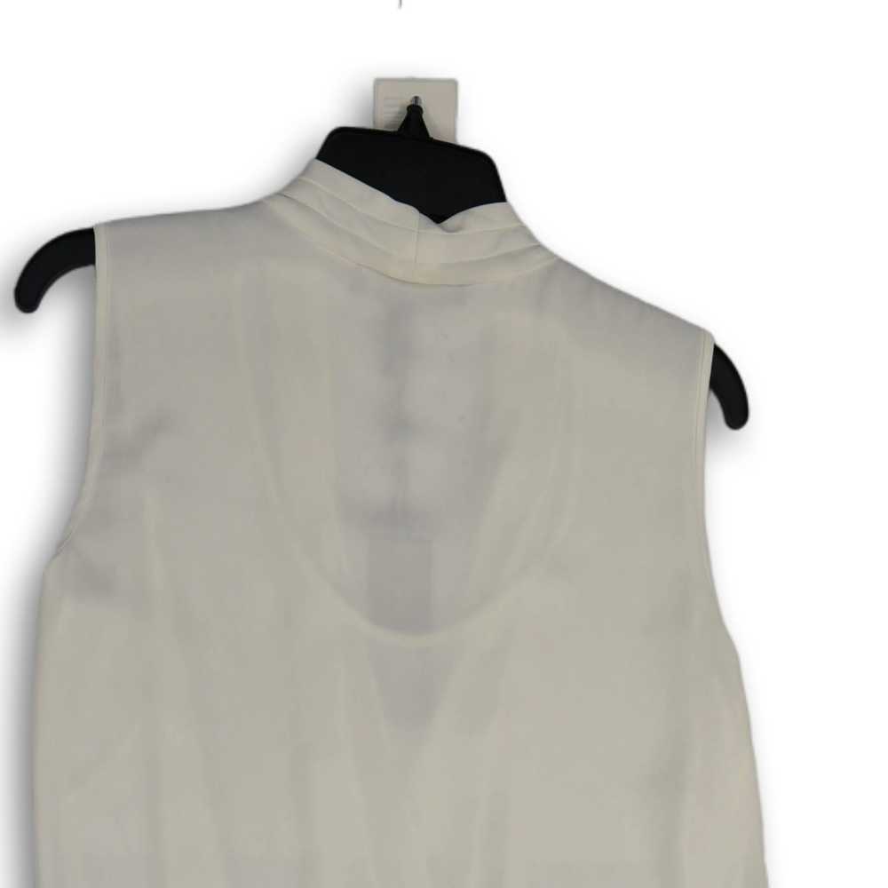 BCBGMAXAZRIA NWT Womens White Surplice Neck Sleev… - image 4