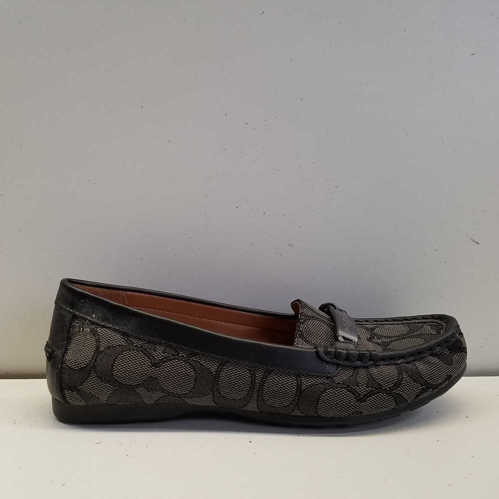 COACH Olive Gray Signature Ballet Loafers Shoes W… - image 1