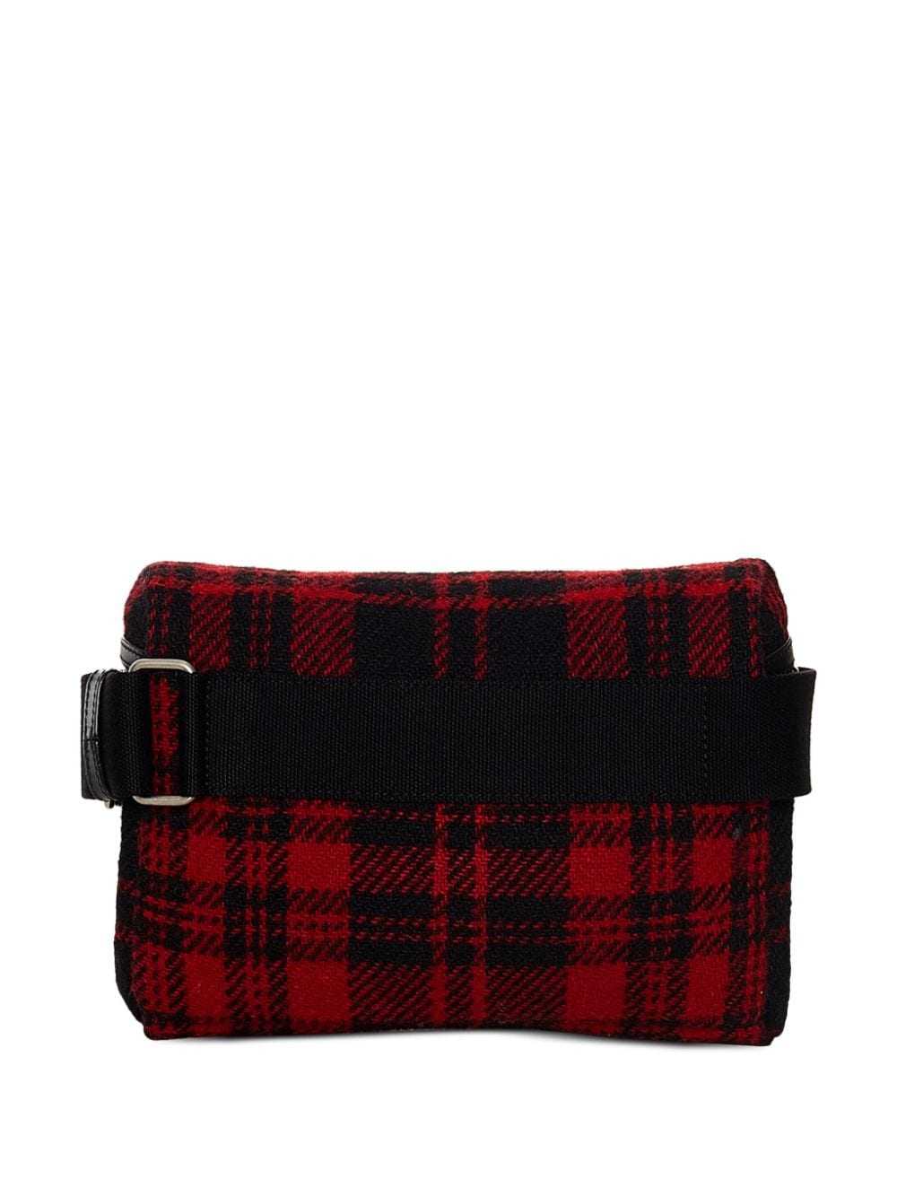 Saint Laurent plaid wool belt bag - Black - image 2