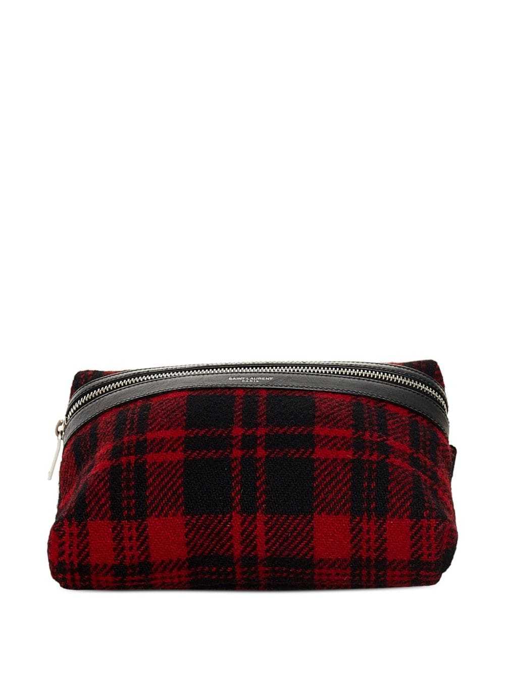 Saint Laurent plaid wool belt bag - Black - image 4