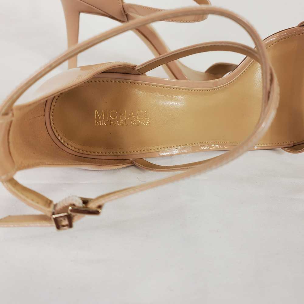 Michael Kors Simone Nude Patent Leather ANkle Str… - image 5