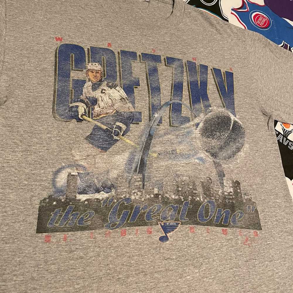Vintage 1990s NHL Wayne Gretzky St. Louis Blues H… - image 3