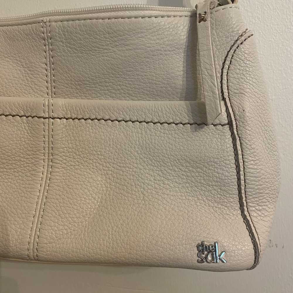 The Sak Vintage Y2K white leather shoulder bag - image 3