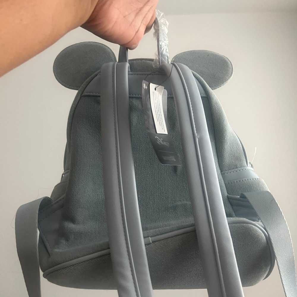Loungefly Disney Minnie Mouse Denim Mini Backpack - image 2