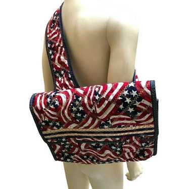 Vintage Bag Purse Handbag Tote Americana Patrioti… - image 1