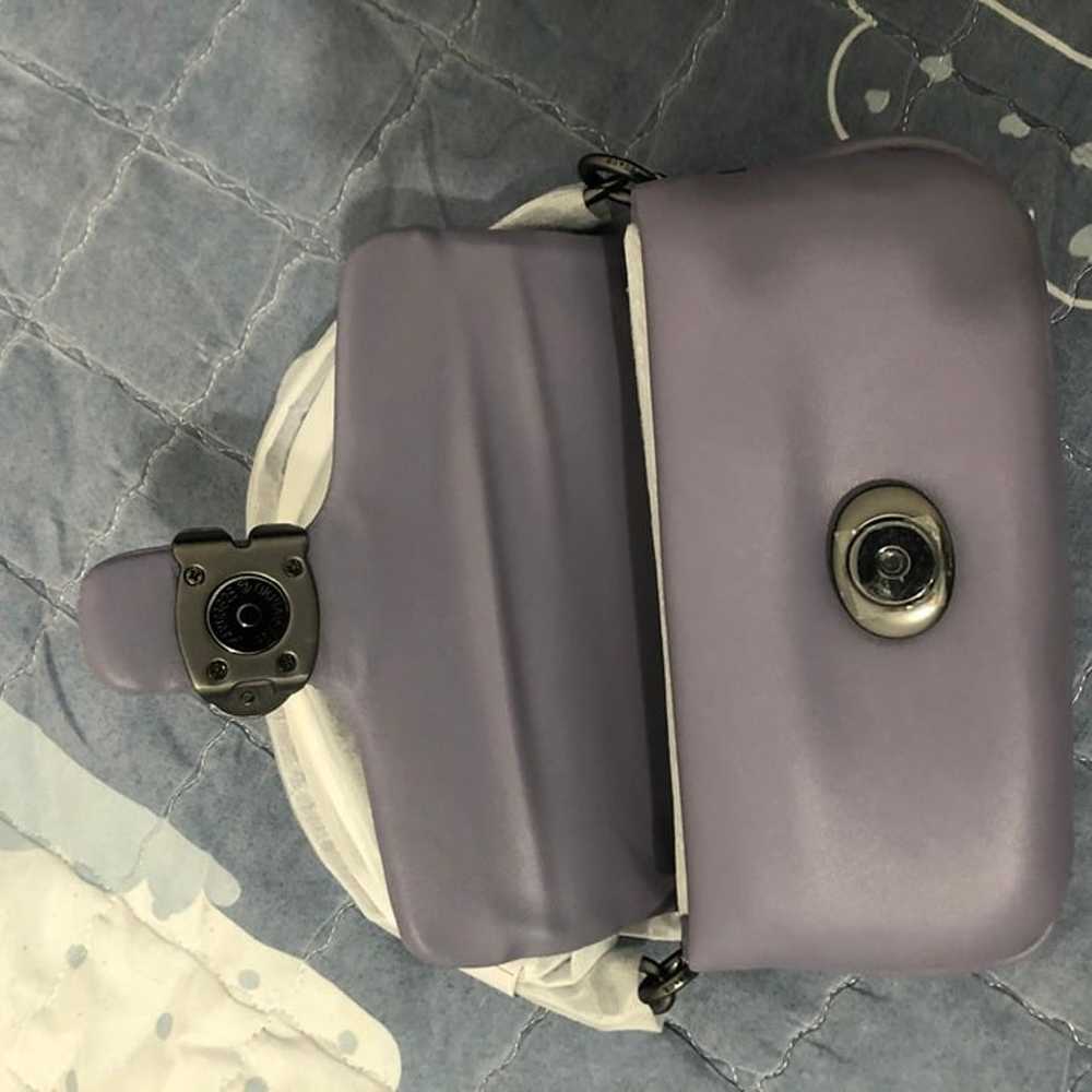 Coach violet Pillow Tabby 18 Handbag - image 3