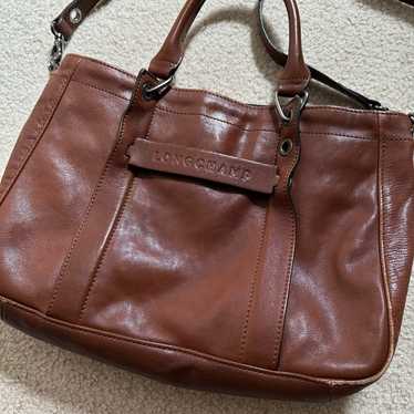 Longchamp Brown 3D Small Leather Crossbody Bag - image 1