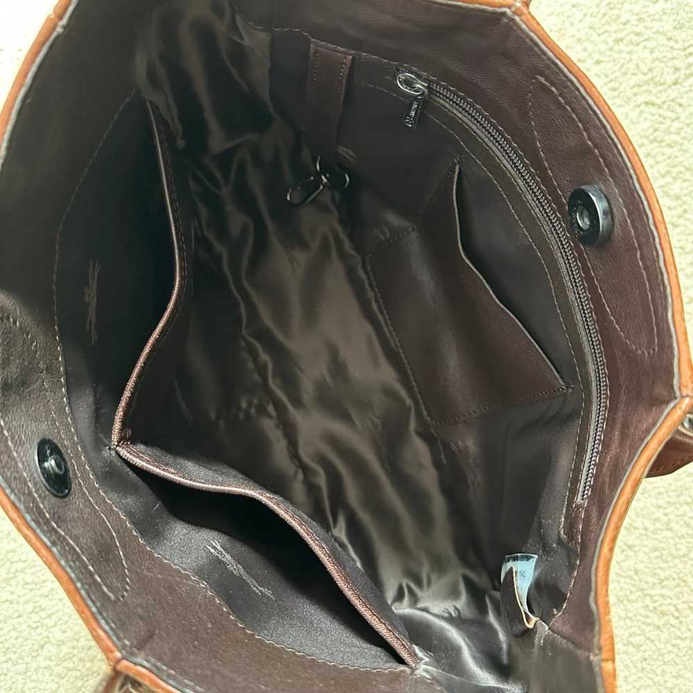 Longchamp Brown 3D Small Leather Crossbody Bag - image 8