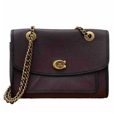 COACH 75575 Parker Polished Pebbled Leather Turnlo