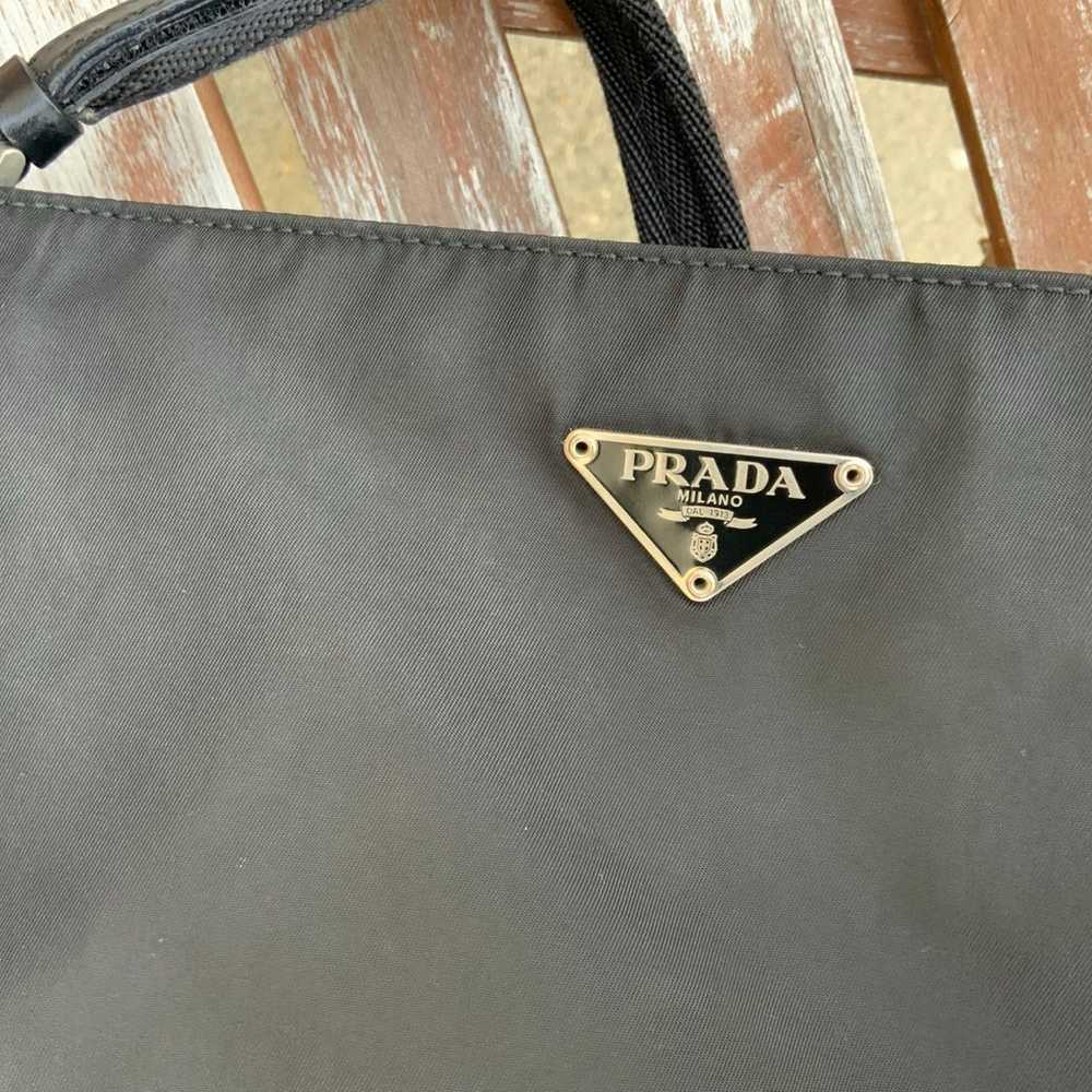 Prada nylon/leather shoulder bag - image 7