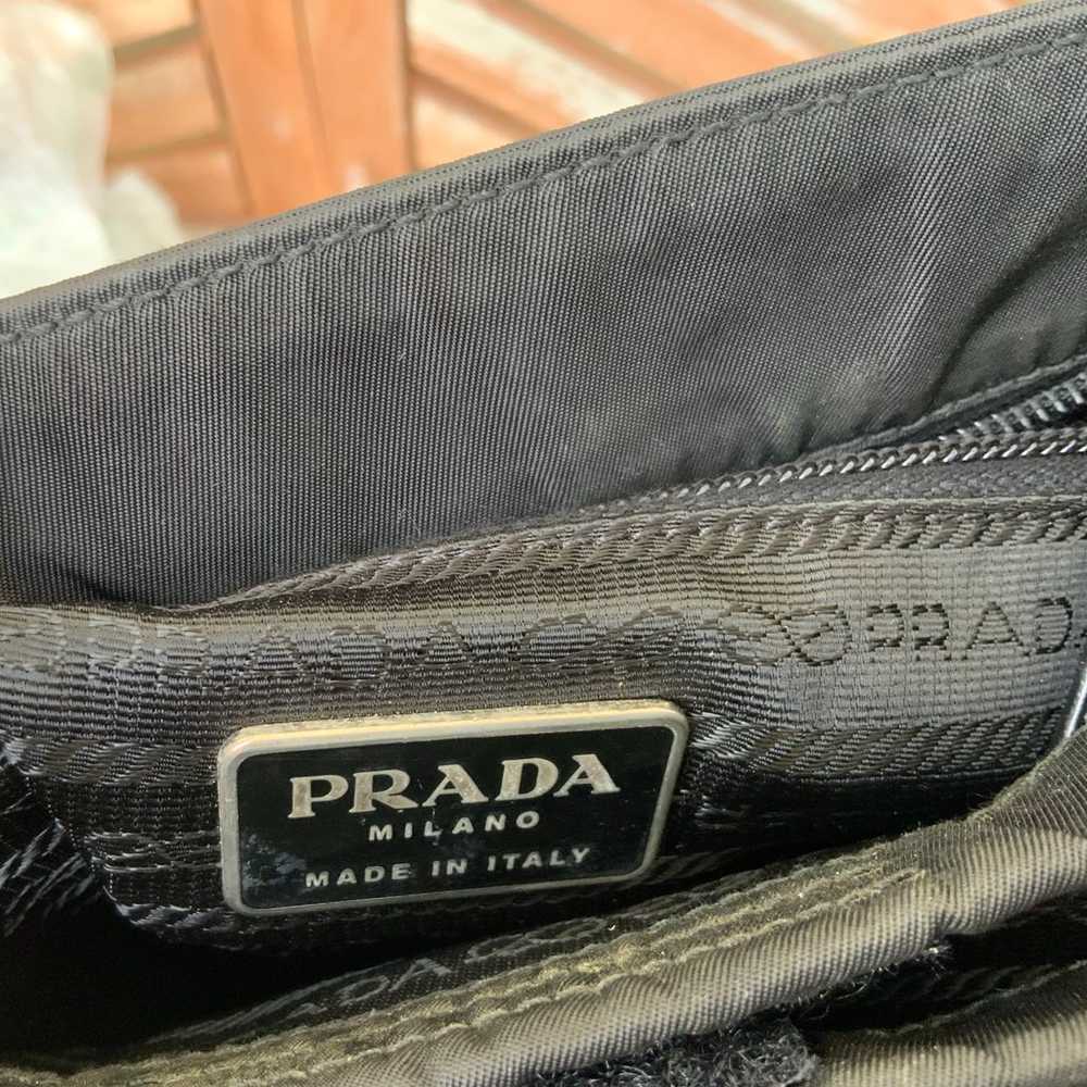 Prada nylon/leather shoulder bag - image 8