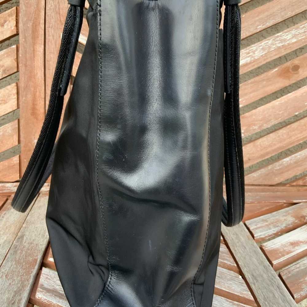 Prada nylon/leather shoulder bag - image 9