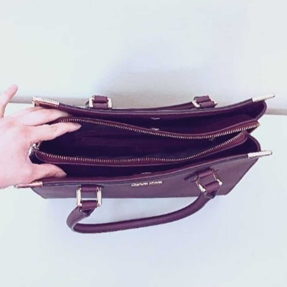 LAST DAY!!! Calvin Klein Plum Purple Tote Handbag… - image 6