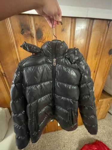 モンクレール MAYA ブラック サイズ0 Black Moncler Maya Hooded Short Down Jacket - Short Down