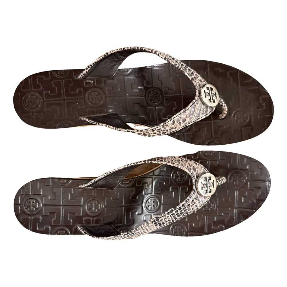 Tory Burch Crocodile flip flops - Gem