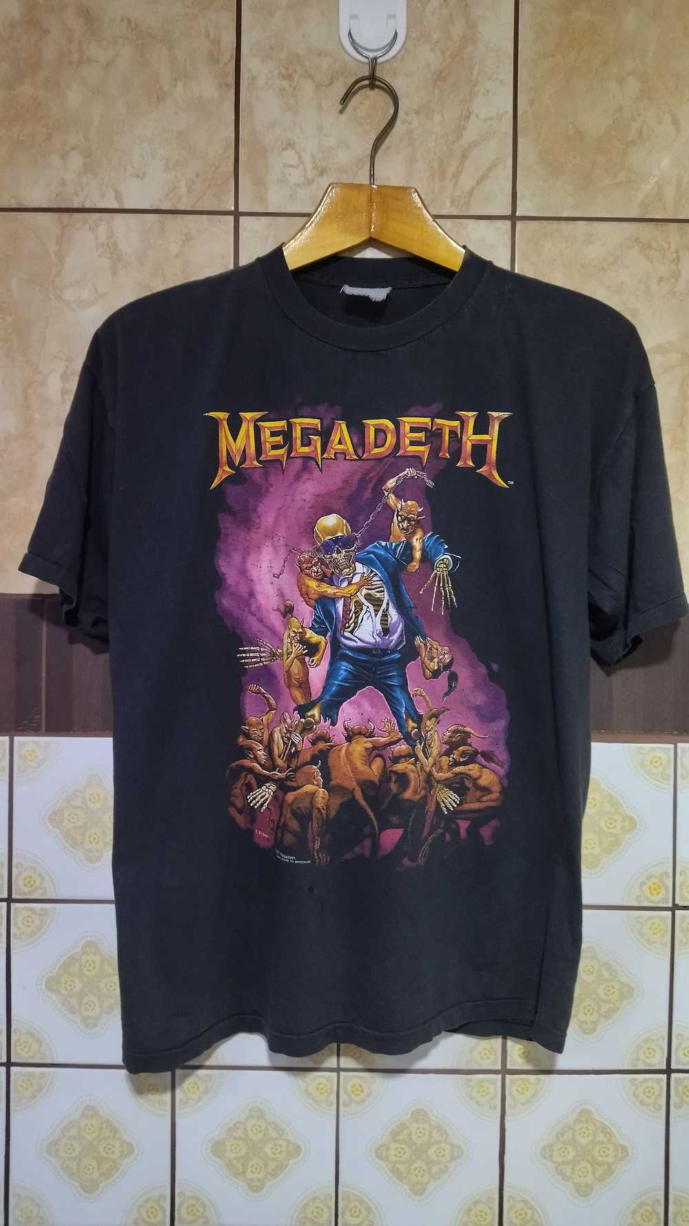 Band Tees × Megadeth × Rock Tees Vintage Megadeth… - image 1