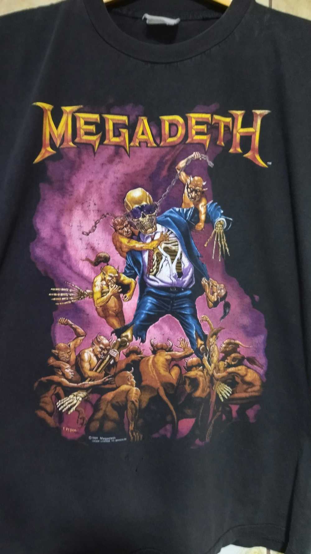 Band Tees × Megadeth × Rock Tees Vintage Megadeth… - image 2