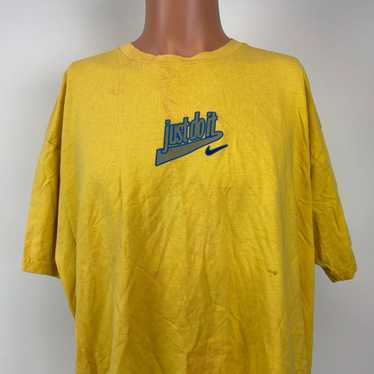 Nike Nike Just Do It Swoosh T Shirt Vtg 90s White… - image 1