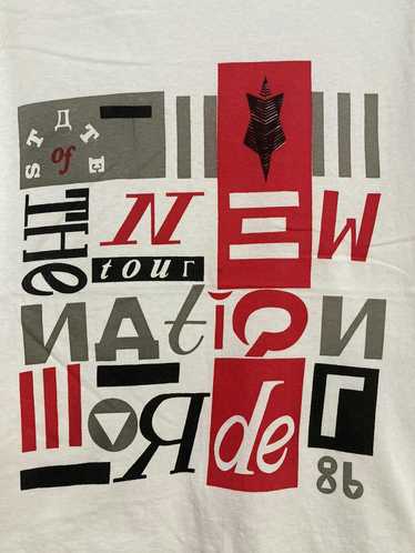 Vintage Vintage 80s New Order 1986 The Nation Tou… - image 1