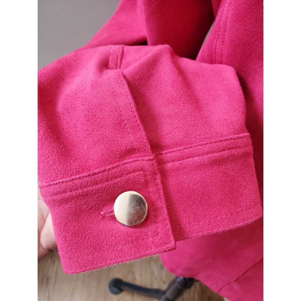 Chicos Chico's Lined Collar Button Front Suede Ja… - image 7