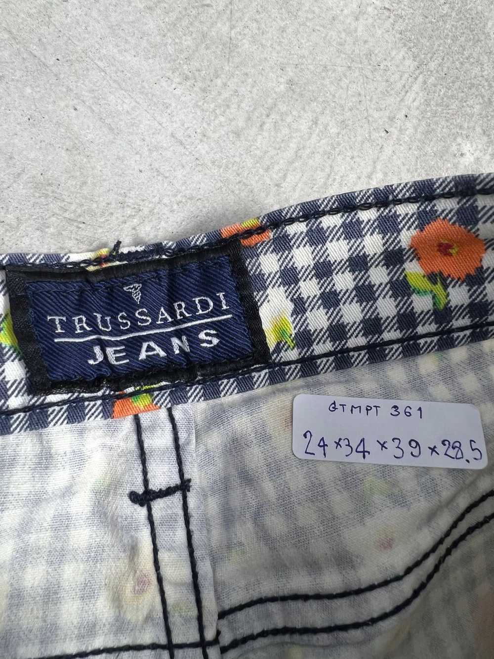 Trussardi × Vintage Vintage Trussardi Jeans Plaid… - image 3