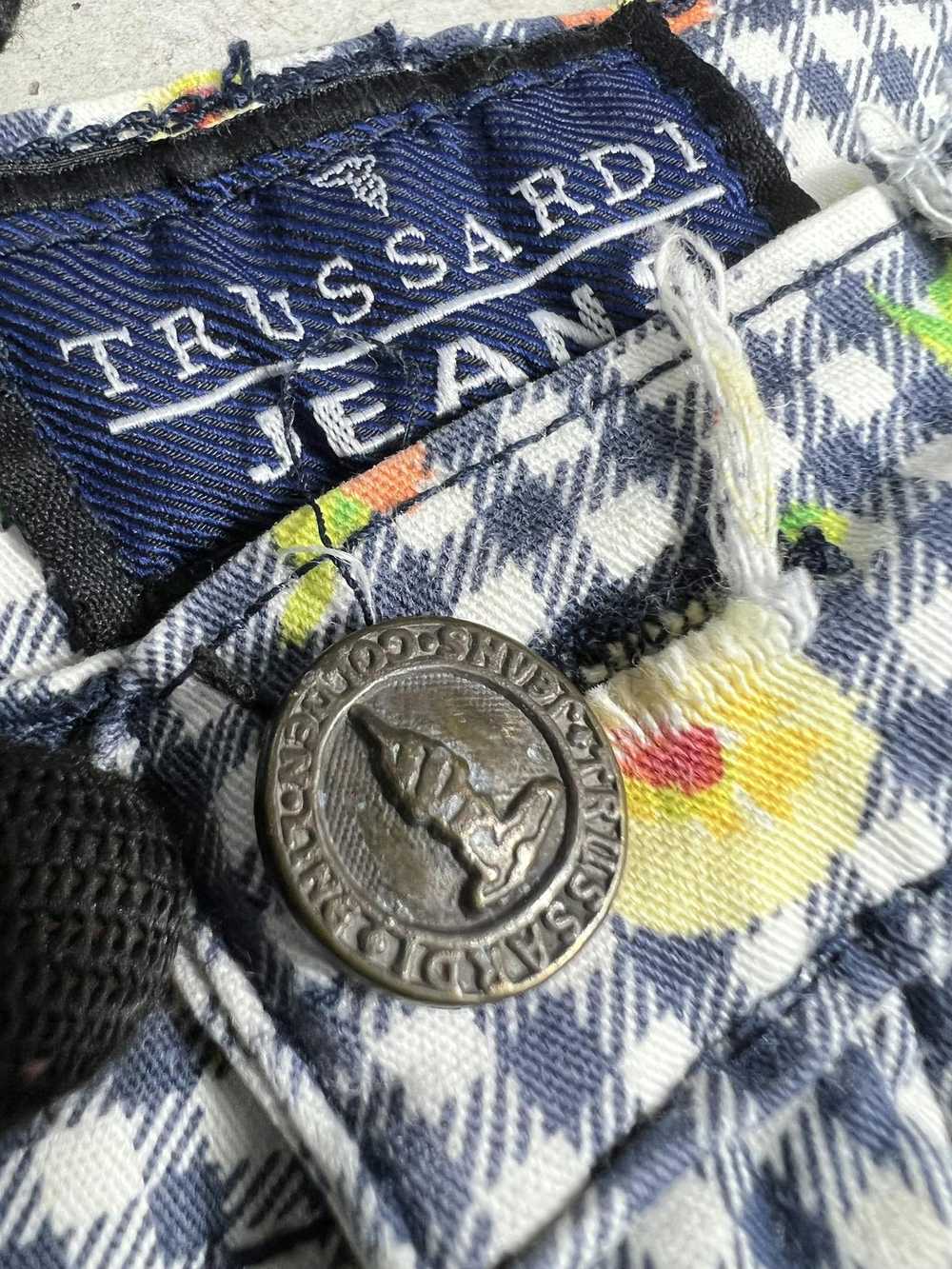 Trussardi × Vintage Vintage Trussardi Jeans Plaid… - image 6