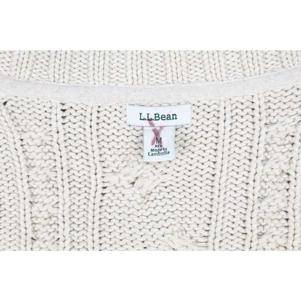 L.L. Bean LL Bean Women's Double L Cable Sweater … - image 5