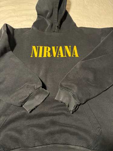 Nirvana × Vintage RARE Vintage 90s Nirvana Faded H