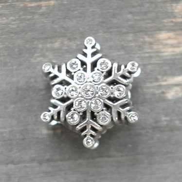 Brighton Brighton Glitz Snowflake Spacer Bead / Ch