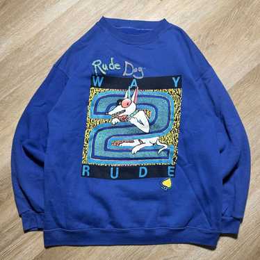 Streetwear × Vintage Vintage 80s Rude Dog Crewneck