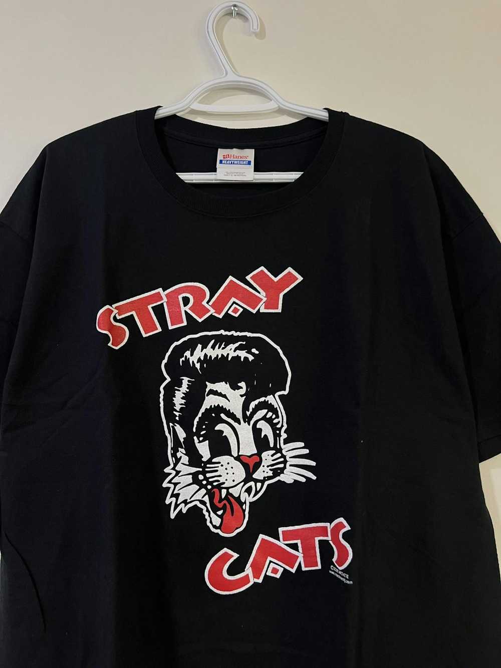 Band Tees × Vintage Vintage Y2K Stray Cats Band T… - image 2