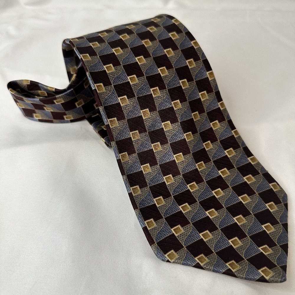 Van Heusen Van Heusen Neck Tie 100% Silk Maroon/B… - image 7