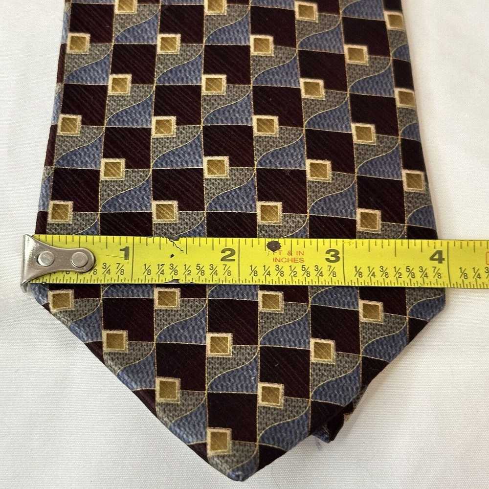 Van Heusen Van Heusen Neck Tie 100% Silk Maroon/B… - image 8