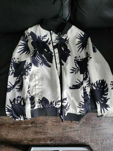 Zara ZARA Leaf Print Bomber Jacket