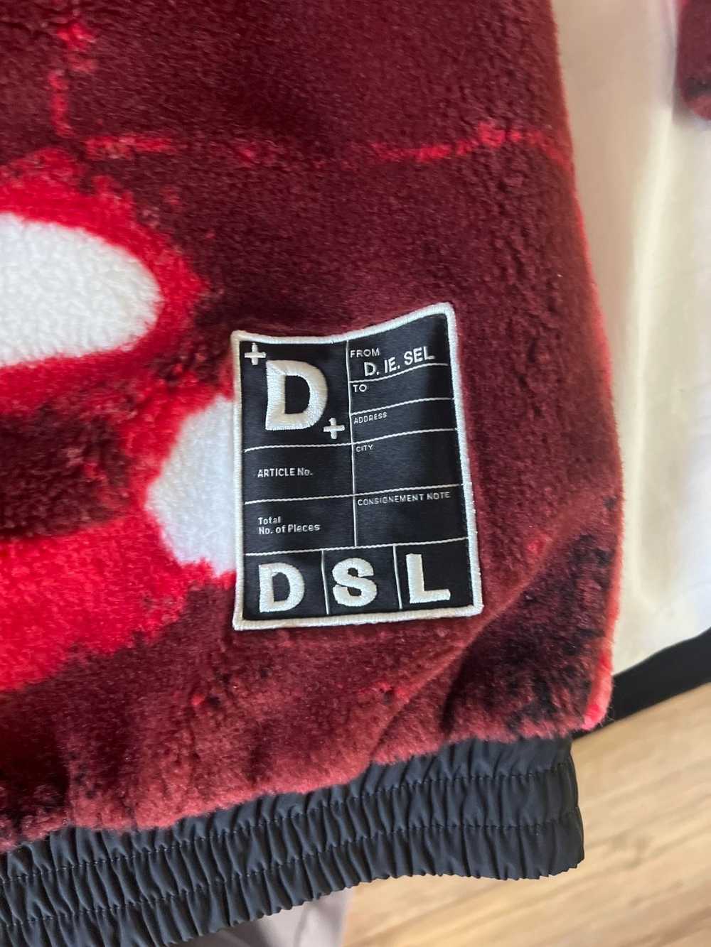 Diesel Diesel S-Monty fleece hoodie red and black - image 5