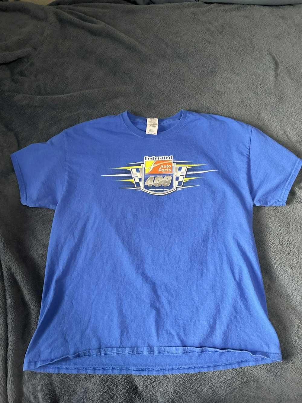 Vintage blue international raceway t-shirt - image 2