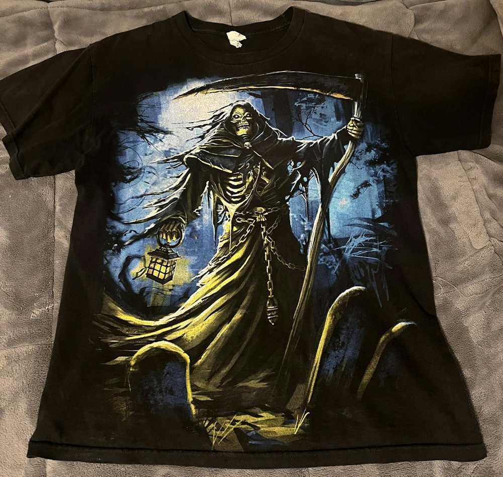 Rare × Streetwear × Vintage VINTAGE GRIM REAPER T… - image 2