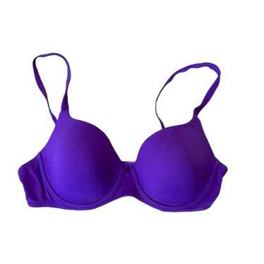 EUC 38C Victoria Secret Bra Body by Victoria Line Perfect Purple Rhinestone  Lace