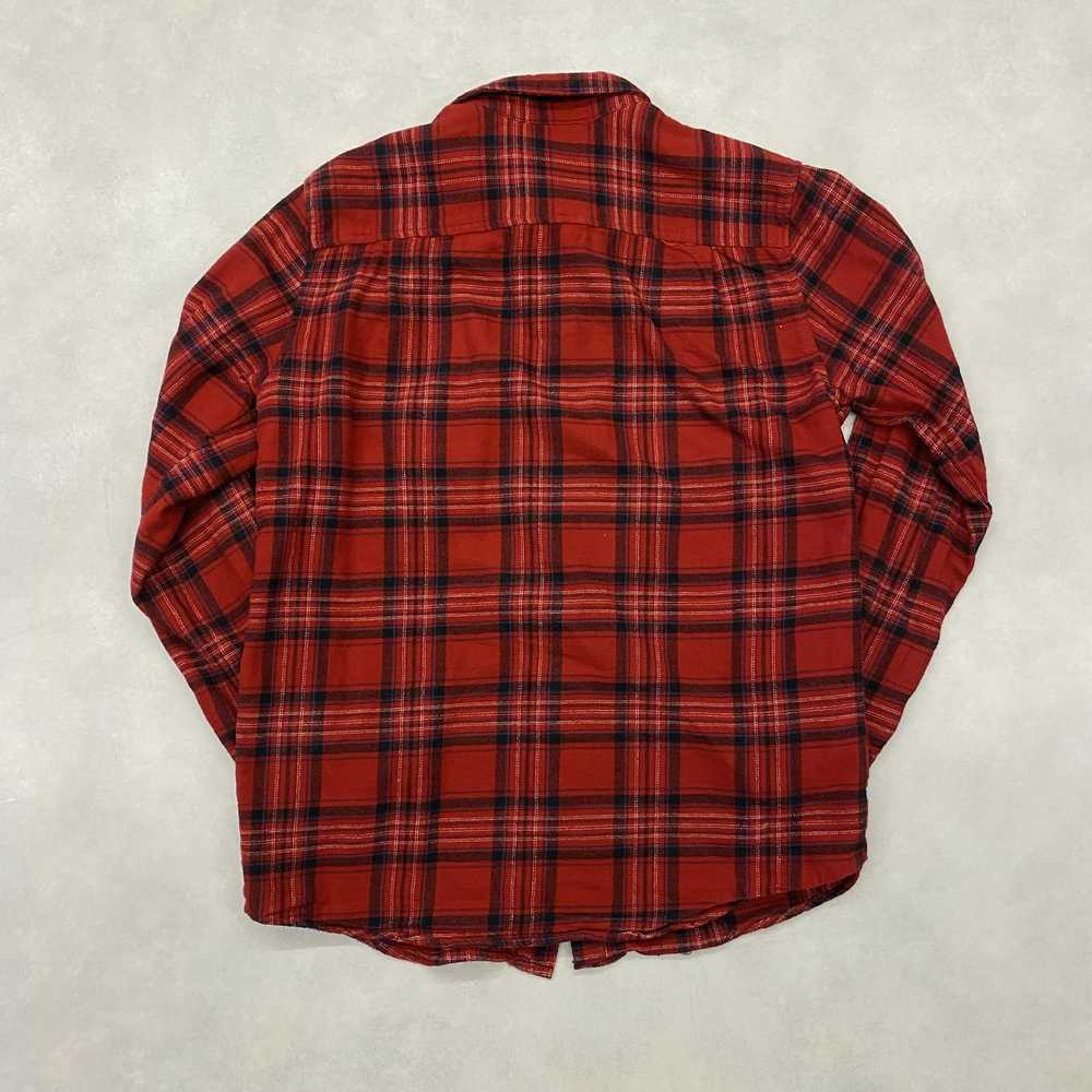 Pacsun Pocket Plaid Flannel Shirt (Red/Black, siz… - image 2