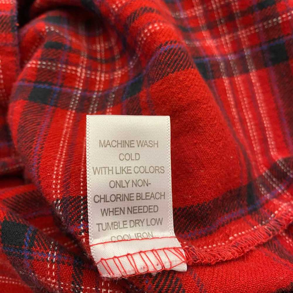 Pacsun Pocket Plaid Flannel Shirt (Red/Black, siz… - image 6