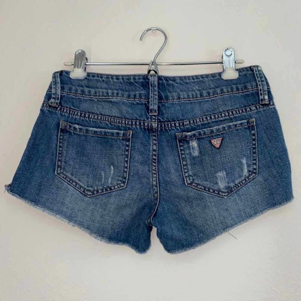 Guess GUESS CUT OFF DISTRESSED DENIM JEANS SHORTS… - image 3