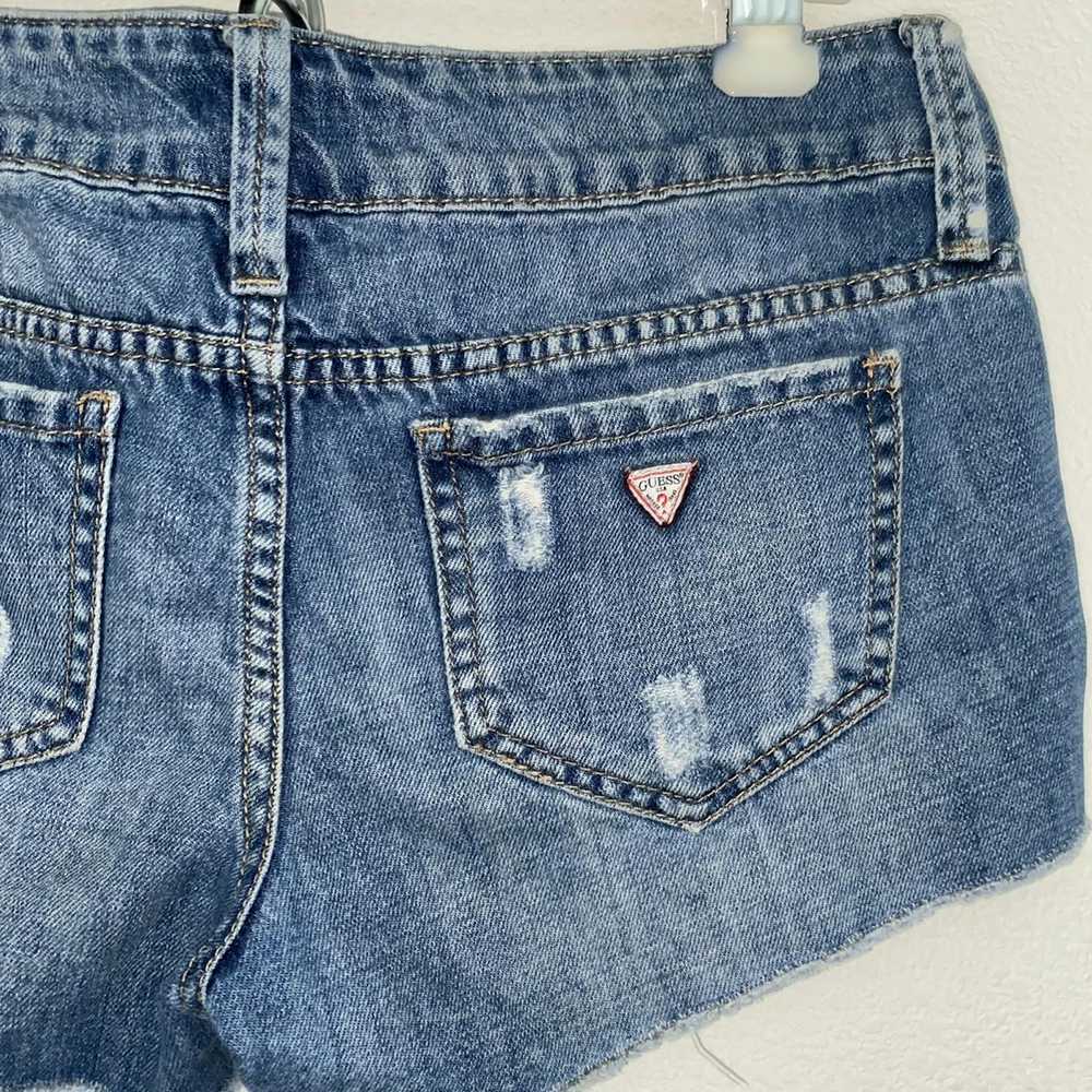 Guess GUESS CUT OFF DISTRESSED DENIM JEANS SHORTS… - image 4